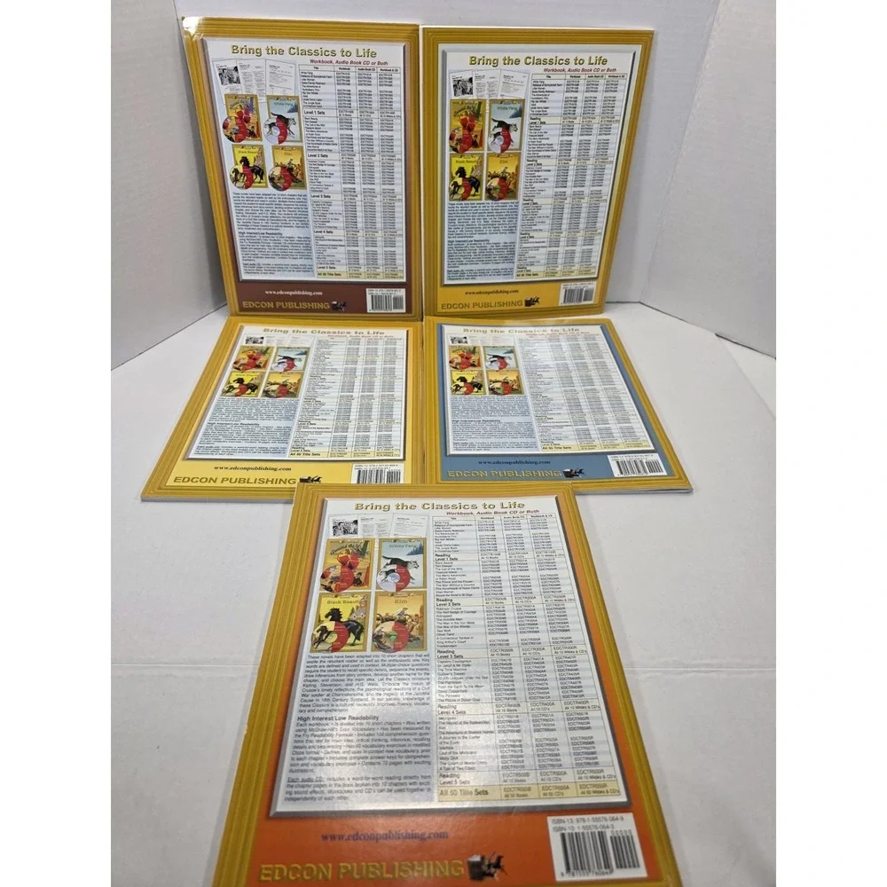 EDCON Bring The Classics To Life Series Level 5 Set Of 5 Paperback Books History